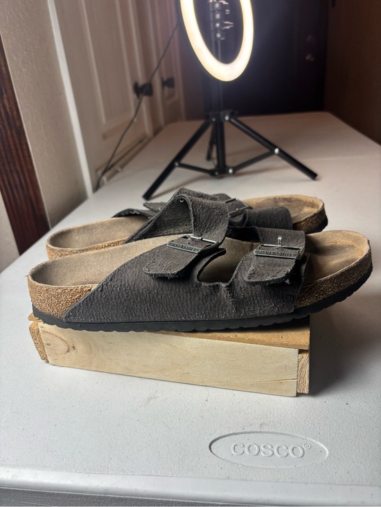Birkenstock Arizona Black Suede Leather Sandals #arizona Sz 45 / US 12 main image 6
